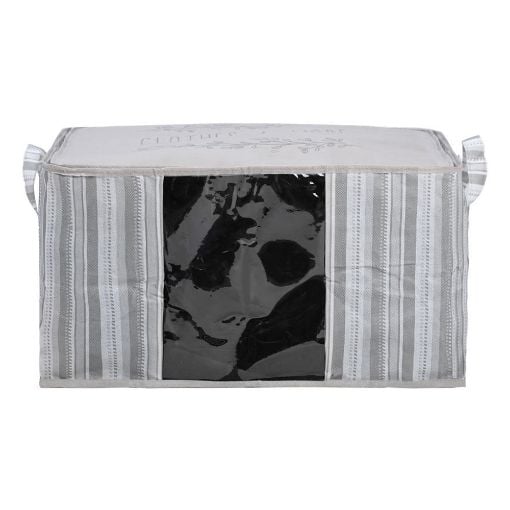 Εικόνα της Θήκη Αποθήκευσης Estia Ivory Non Woven Υφασμάτινη 60x45x35cm Με Παράθυρο 03-23980