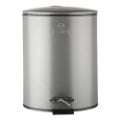 Εικόνα της Καλαθάκι Μπάνιου Estia Classic Μεταλλικό Soft Close 5lt Matte Grey 02-3753