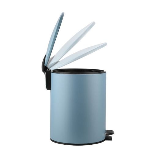 Εικόνα της Καλαθάκι Μπάνιου Estia Classic Μεταλλικό Soft Close 5lt Matte Blue 02-3777
