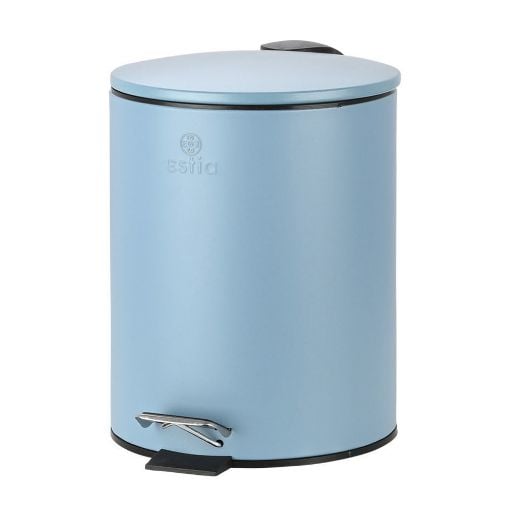 Εικόνα της Καλαθάκι Μπάνιου Estia Classic Μεταλλικό Soft Close 5lt Matte Blue 02-3777