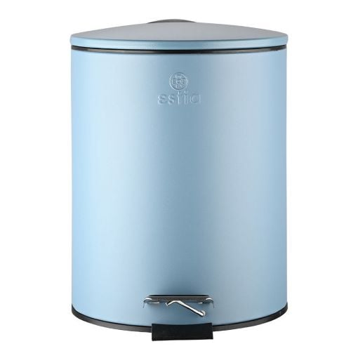Εικόνα της Καλαθάκι Μπάνιου Estia Classic Μεταλλικό Soft Close 5lt Matte Blue 02-3777