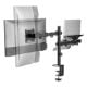 Εικόνα της Dual Monitor Desk Mount Logilink for Monitors 17-32" & Laptops 10-15.6" Black BP0175