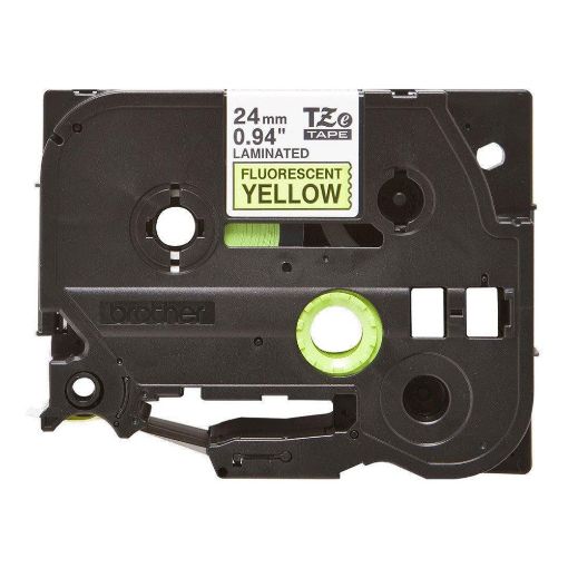 Εικόνα της Ταινία Ετικετογράφου Brother 5m x 24mm Black on Fluorescent Yellow  TZe-C51