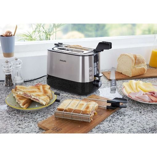 Εικόνα της Φρυγανιέρα Philips Viva Collection 2 Θέσεων 730W Inox HD2639/90