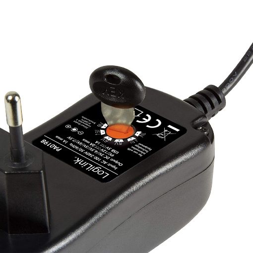 Εικόνα της Universal Τροφοδοτικό Logilink 3-12V 24W Ρυθμιζόμενο με 8 Βύσματα PA0198