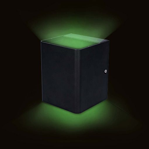Εικόνα της Επιτοίχιο Φωτιστικό Up & Down Nedis Smartlife Zigbee IP65 Black ZBLOW10RGBW