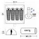 Εικόνα της Σκηνή Campus Tunnel 4-5 Ατόμων Μπλε/Ασημί 110-2664