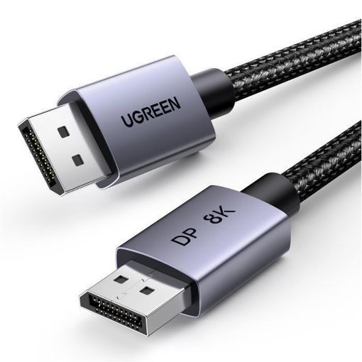 Εικόνα της Καλώδιο Ugreen DP120 DisplayPort 1.4 M/M 8K/60Hz 1m Black 25903