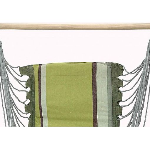 Εικόνα της Κούνια Velco Βαμβακερή Ριγέ 100x55x10cm Με Ξύλο 9-007706