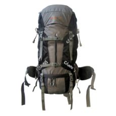 Εικόνα της Σακίδιο Πλάτης Campus Peak 55lt Γκρι-Μαύρο 810-2074-10/14