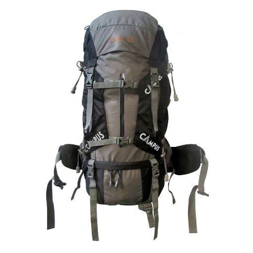 Εικόνα της Σακίδιο Πλάτης Campus Peak 55lt Γκρι-Μαύρο 810-2074-10/14