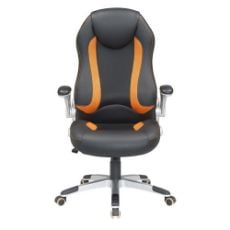 Εικόνα της Καρέκλα Γραφείου Velco Gaming Μαύρη/Πορτοκαλί PU & PVC 66-23553