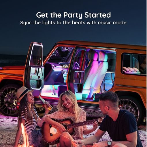 Εικόνα της Govee RGBIC Strip Light Interior Car LED Bluetooth H7090