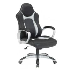 Εικόνα της Καρέκλα Γραφείου Velco Gaming Μαύρη/Γκρι PU & PVC 66-23591