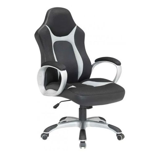 Εικόνα της Καρέκλα Γραφείου Velco Gaming Μαύρη/Γκρι PU & PVC 66-23591