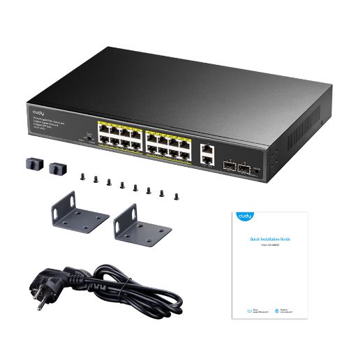 Εικόνα της Switch Cudy GS1018PS2 16 x Gigabit PoE+ 2 x Uplink Gigabit 2 x Gigabit SFP