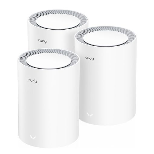 Εικόνα της Access Point Cudy M3000 v2.0 Whole Home Mesh WiFi System AX3000 2.5 Gbps (3-Pack)