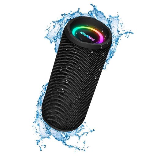 Εικόνα της Ηχείο Sven PS-160 TWS RGB Waterproof Bluetooth 12W Black SV-021214
