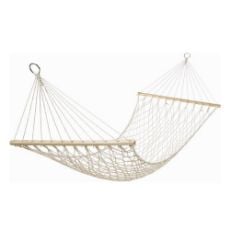 Εικόνα της Αιώρα Velco Διπλή Πλεχτή Nylon Με Ξύλο 200x125cm 9-001599