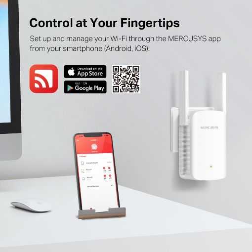 Εικόνα της Range Extender Mercusys ME60X WiFi-6 Dual-Band AX1500 Gigabit