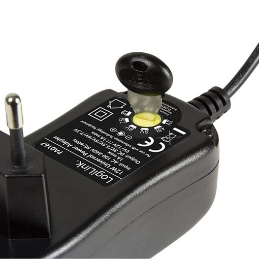 Εικόνα της Universal Τροφοδοτικό Logilink 3-12V 12W Ρυθμιζόμενο με 8 Βύσματα PA0167