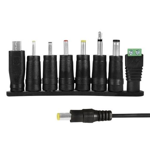 Εικόνα της Universal Τροφοδοτικό Logilink 3-12V 12W Ρυθμιζόμενο με 8 Βύσματα PA0167