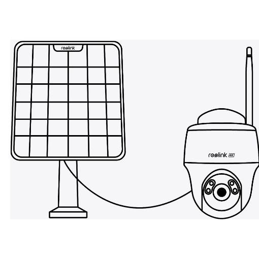 Εικόνα της Indoor/Outdoor Battery/Solar IP Camera Reolink Argus B430 2K+ Pan/Tilt Dual-Band Wireless White