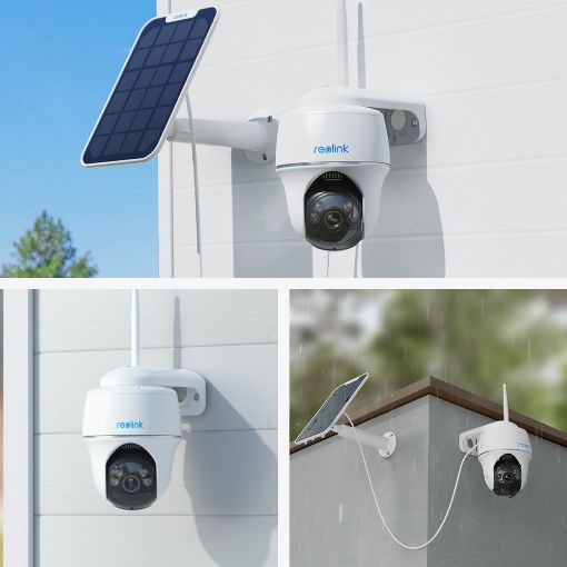 Εικόνα της Indoor/Outdoor Battery/Solar IP Camera Reolink Argus B430 2K+ Pan/Tilt Dual-Band Wireless White