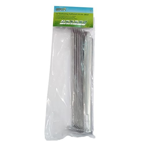 Εικόνα της Πασσαλάκια Γωνίες Campking 24cm 10 Τεμάχια 26-11638