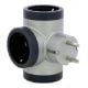 Εικόνα της Πολύπριζο Ταφ Legrand 3 Θέσεων Silver/Dark Grey 694523
