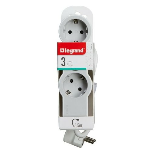 Εικόνα της Πολύπριζο Legrand 3 Θέσεων 1.5m White/Gray 694549