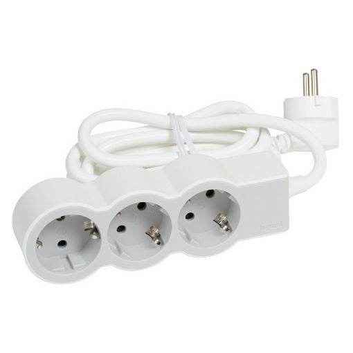 Εικόνα της Πολύπριζο Legrand 3 Θέσεων 1.5m White/Gray 694549