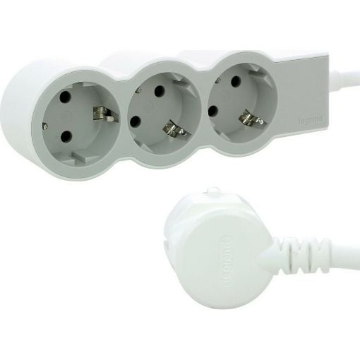 Εικόνα της Πολύπριζο Legrand 3 Θέσεων 1.5m White/Gray 694549