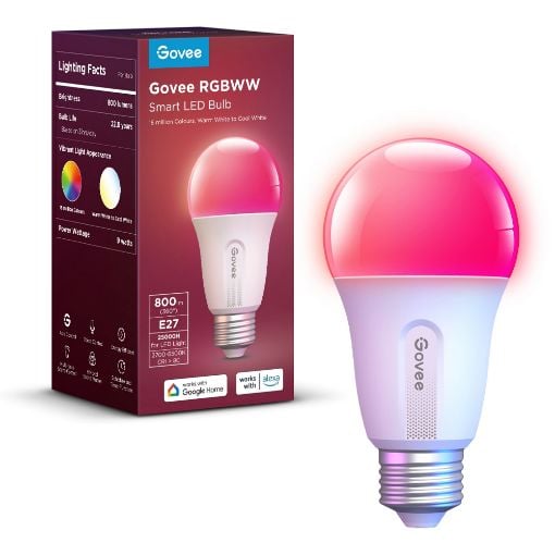 Εικόνα της Smart Led Light Bulb Govee RGBWW E27 WiFi + Bluetooth 800lm 9W H6004