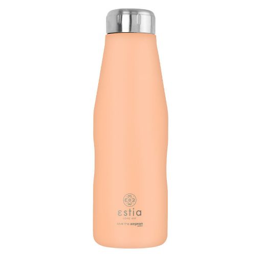 Εικόνα της Μπουκάλι Θερμός Estia Travel Flask Save The Aegean 500ml Peach Fuzz 01-23447
