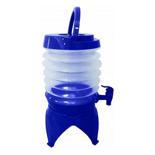 Εικόνα της Δοχείο Campcool Πλαστικό 5.5Lt Πτυσσόμενο με Βρυσάκι & Χειρολαβή Μεταφοράς 21-25465