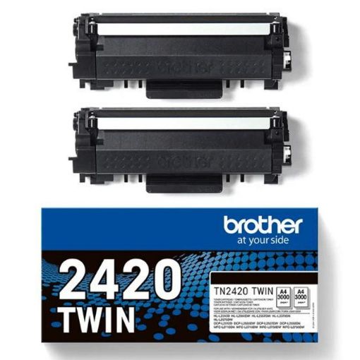 Εικόνα της Toner Brother Black TN2420 Twin-Pack
