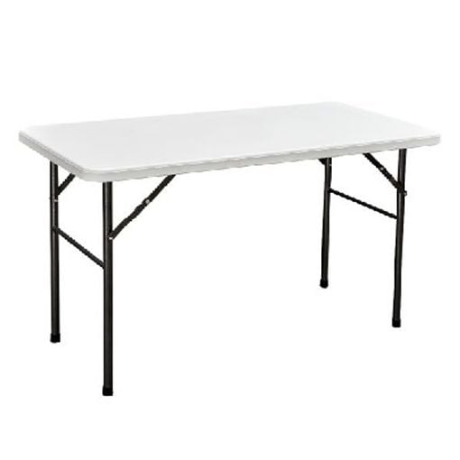 Εικόνα της Μεταλλικό Τραπέζι Catering Velco Μονοκόμματο Πτυσσόμενο Λευκό/Μαύρο 31-30841