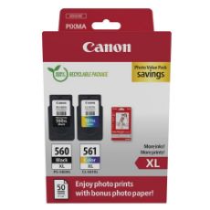 Εικόνα της Πακέτο 2 Μελανιών Canon PG-560XL & CL-561XL Photo Value Pack 3712C008