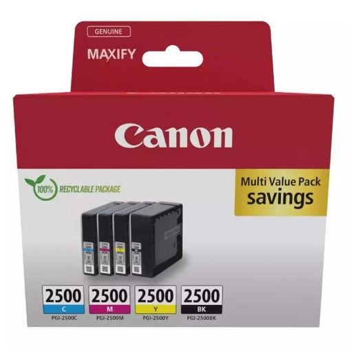 Εικόνα της Πακέτο 4 Μελανιών Canon PGI-2500 Black/Cyan/Magenta/Yellow 9290B006