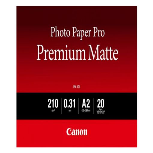 Εικόνα της Φωτογραφικό Χαρτί Canon Premium Matte A2 210 g/m² 20 Φύλλα 8657B017