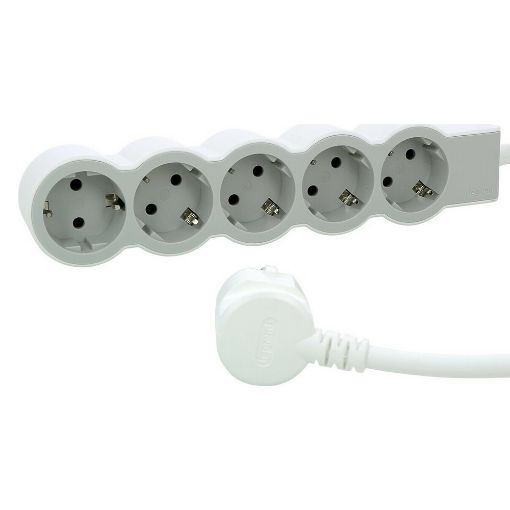 Εικόνα της Πολύπριζο Legrand 5 Θέσεων 3m White/Grey 694563