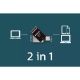 Εικόνα της Philips 2-in-1 128GB USB-A & USB-C 3.1 Black FM12DC152B/00