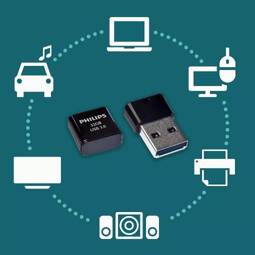Εικόνα της Philips Pico 32GB USB 3.0 Midnight Black FM32FD90B/00