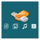 Εικόνα της Philips Vivid 128GB USB 3.0 White/Orange FM12FD00B/00