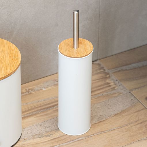 Εικόνα της Πιγκάλ Estia Bamboo Essentials Μεταλλικό Λευκό 02-12755