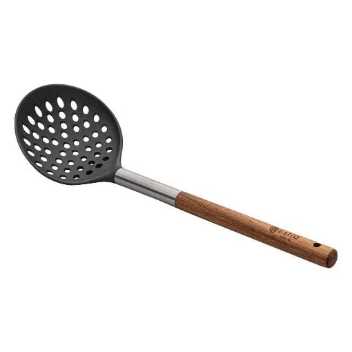 Εικόνα της Κουτάλα Τρυπητή Estia Stone PBT 34cm με Ξύλινη Λαβή 01-2633