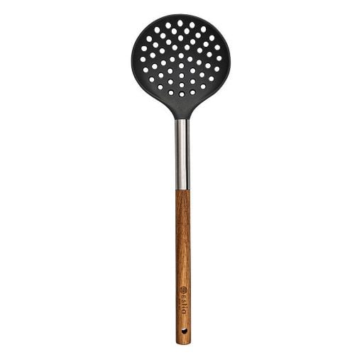 Εικόνα της Κουτάλα Τρυπητή Estia Stone PBT 34cm με Ξύλινη Λαβή 01-2633