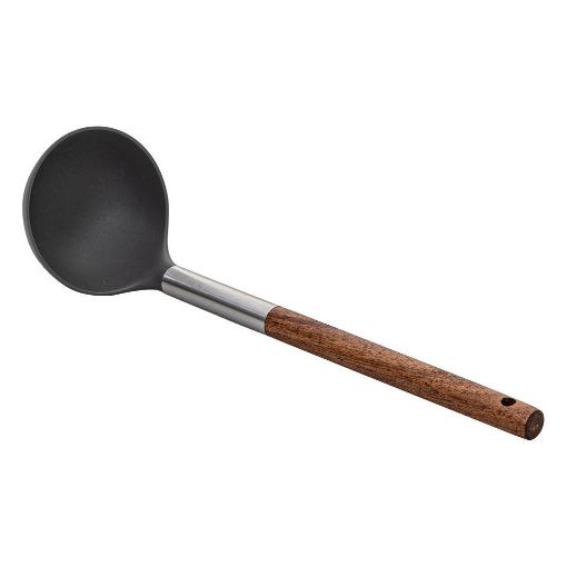 Εικόνα της Κουτάλα Βαθιά Estia Stone PBT 30cm με Ξύλινη Λαβή 01-2626