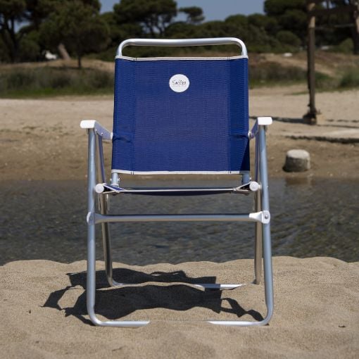 Εικόνα της Καρέκλα Παραλίας Campo Beach 5 Aναδιπλούμενη Αλουμινίου Capri Blue 6005081